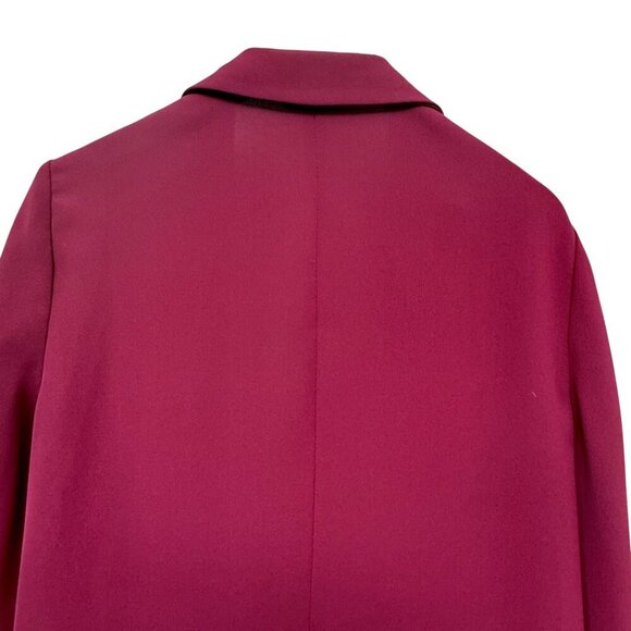 TOPSHOP Blazer Size 8 Red Boyfriend Jacket Top Shop Relaxed Open Front Career - Picture 7 of 10